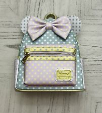 Loungefly Disney Minnie Mouse Pastel Polka Dot Mini Backpack picture