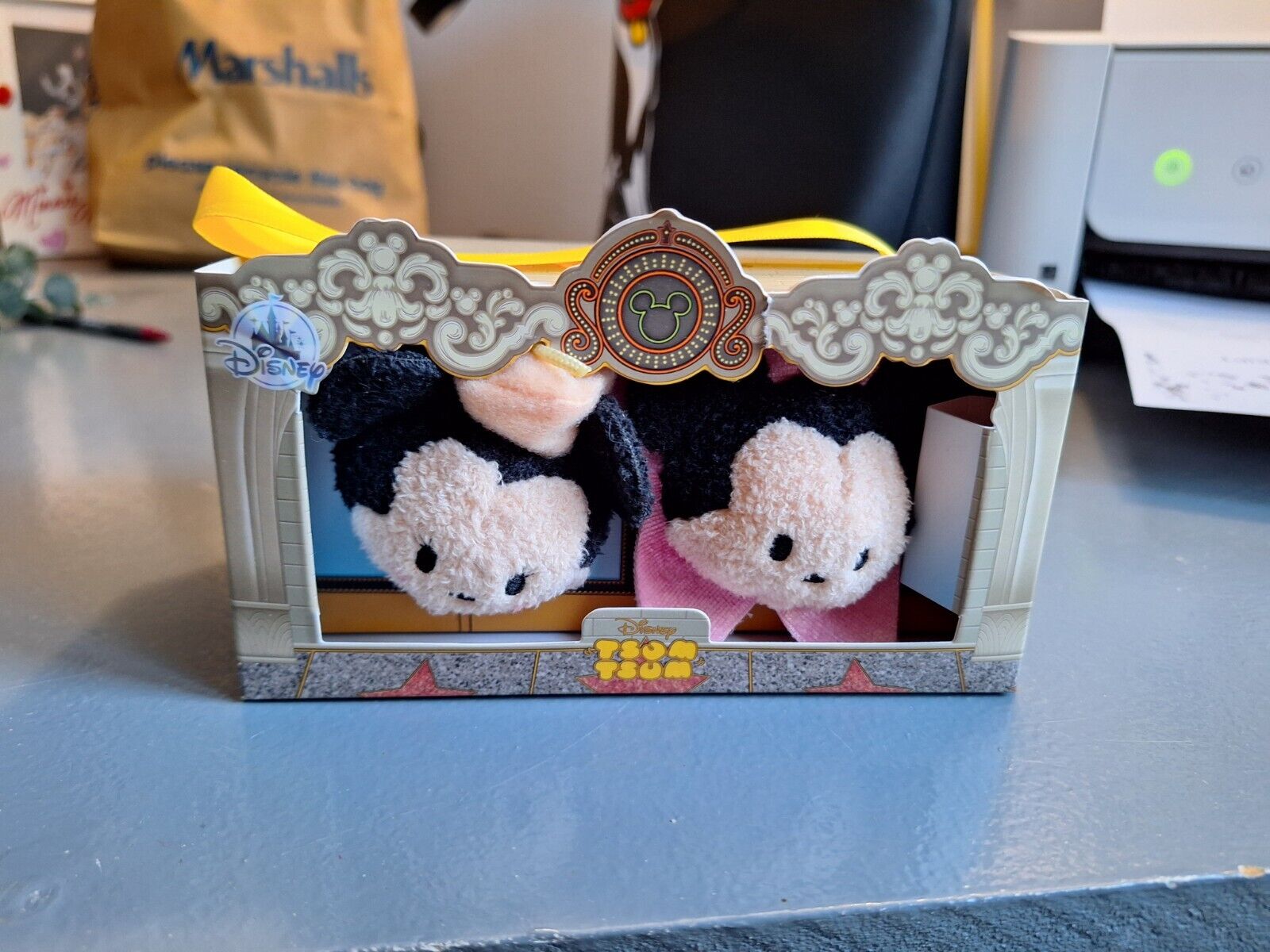 Disney Los Angeles Mickey and Minnie Mouse Mini Tsum Tsum Set of 2 NIB