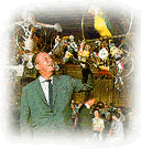 Walt Disney, in the Enchanted Tiki Room