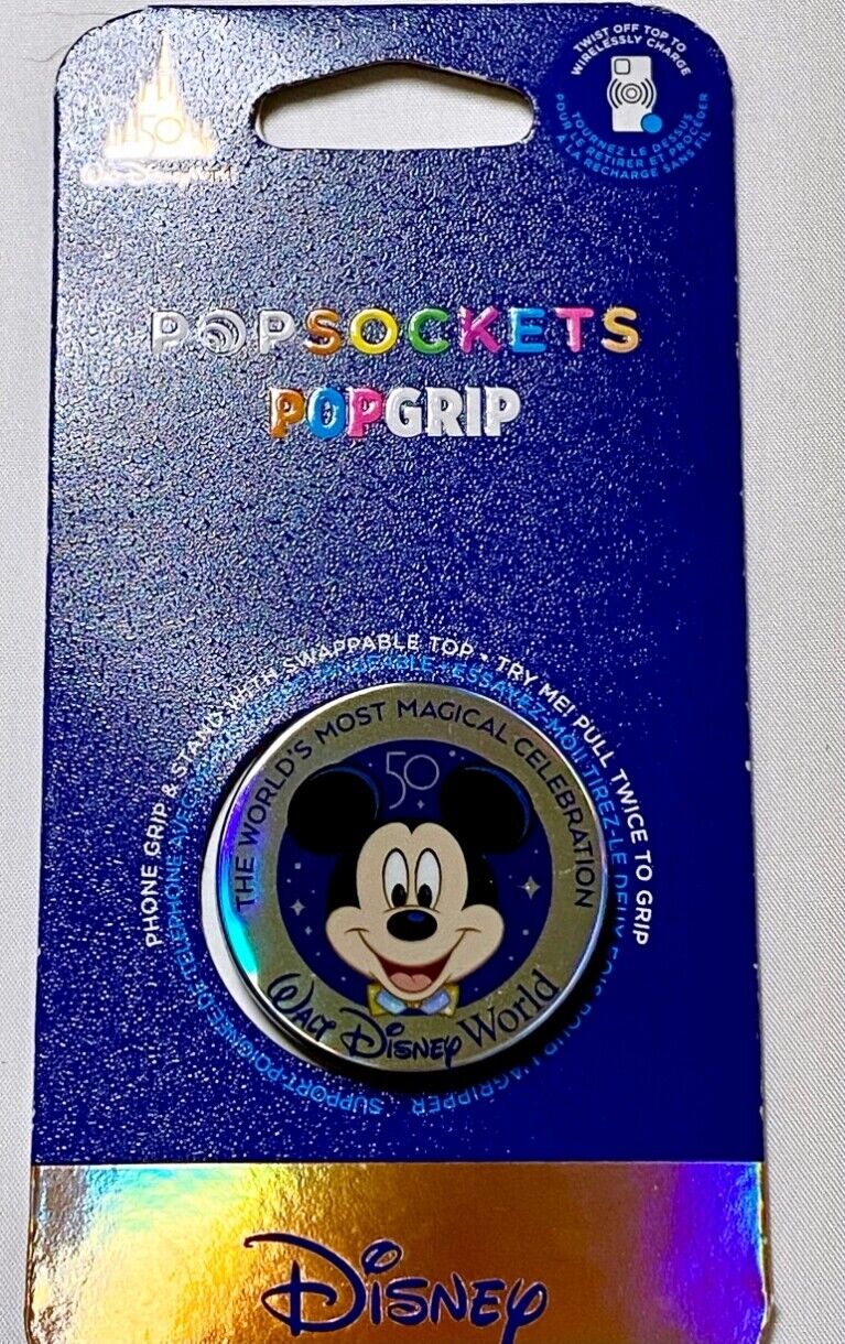 Disney Parks Mickey Mouse 50th Anniversary Popsockets pop grip Magic Celebration