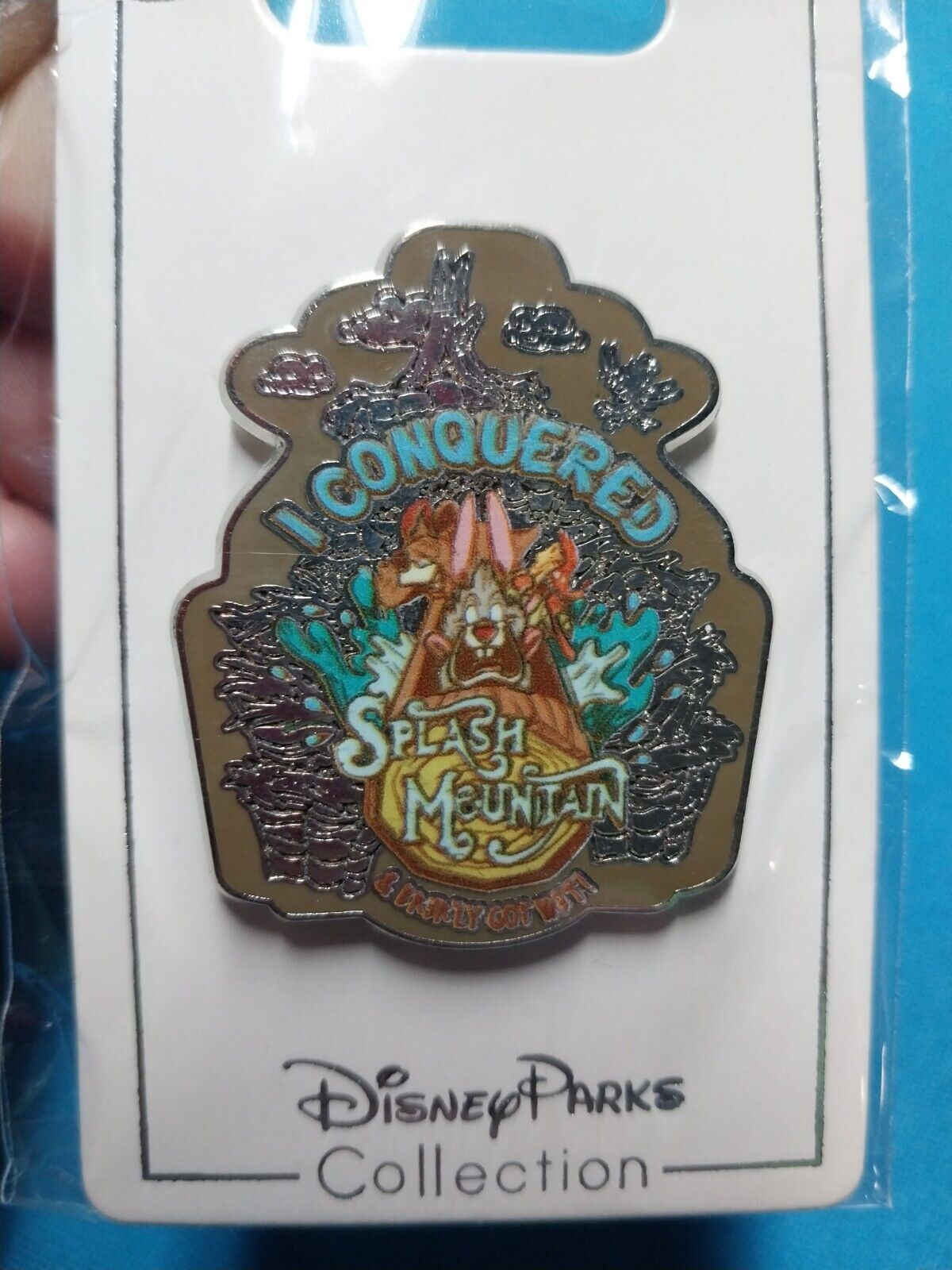 Splash Mountain Disney Parks Trading Pin “I conquered Splash Mountain”