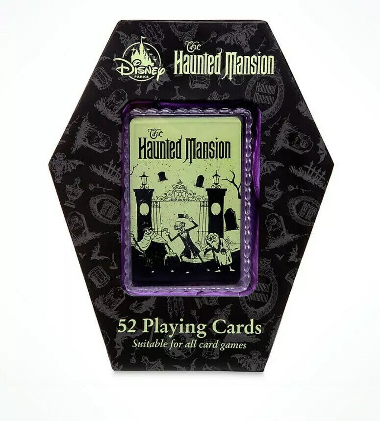 Disney Parks Resort 50th Haunted Mansion Hitchhiking Ghosts 52 Playing Cards NIB