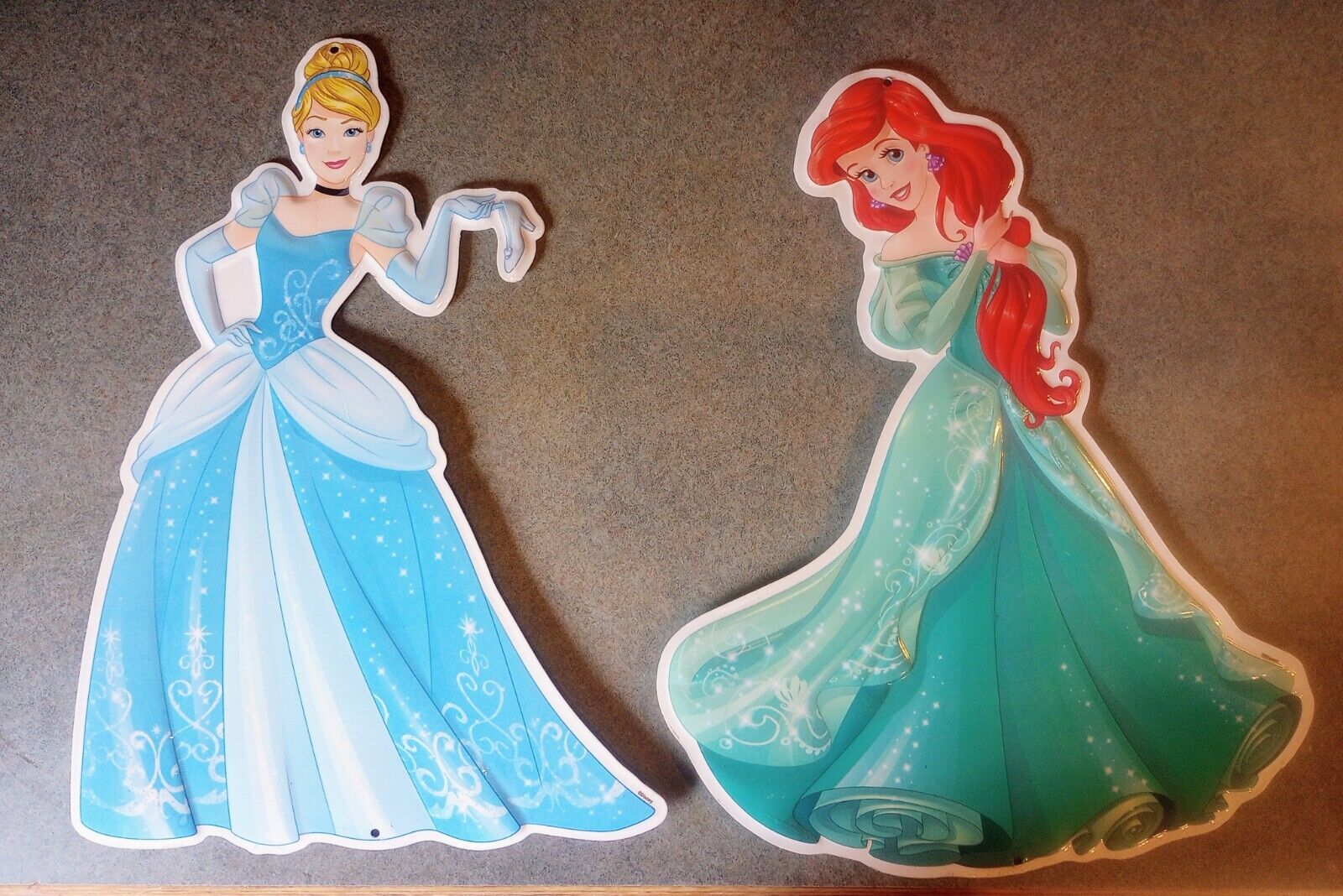Pair of Disney Princess Cinderella & Ariel 14\