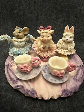 Ballerina Mini Tea Set Rabbit Mouse Piggy 1994 & Original Packaging - Ships ASAP picture