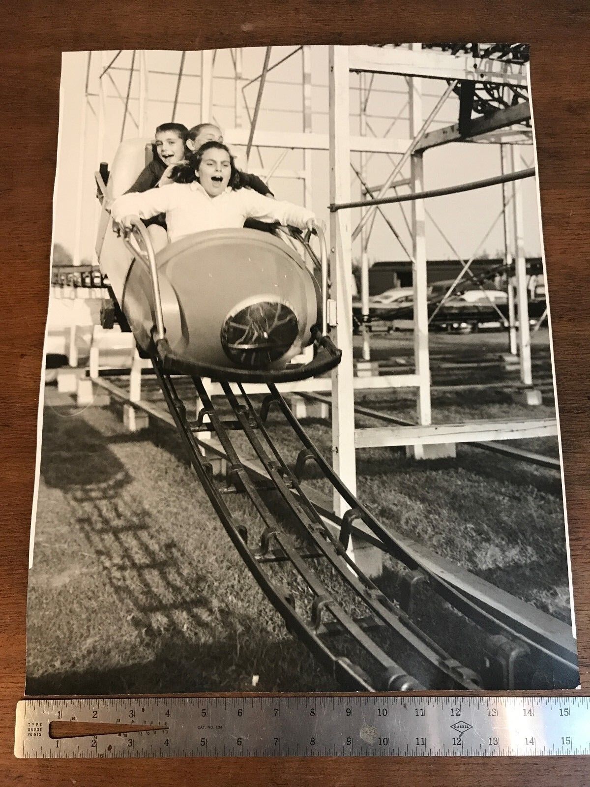 1960s Photo Print of Kids on a Roller Coaster 16