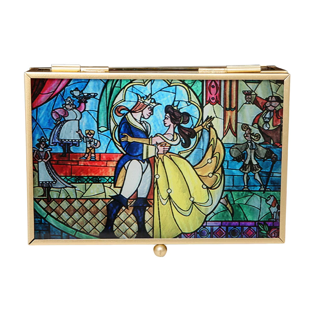 Disney Princess Beauty and the Beast Stained Glass Belle and the Prince ...