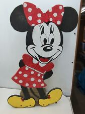  Handmade Mini Mouse Christmas yard art decoration wood painting  picture