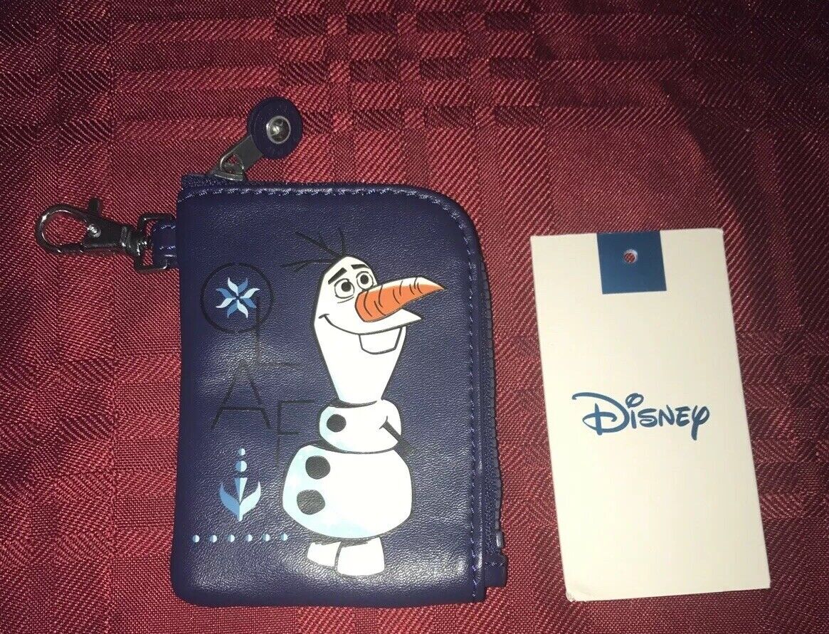 New Disney Frozen 2/II Kipling Olaf Card Case/Charm/Keychain/Coin Purse