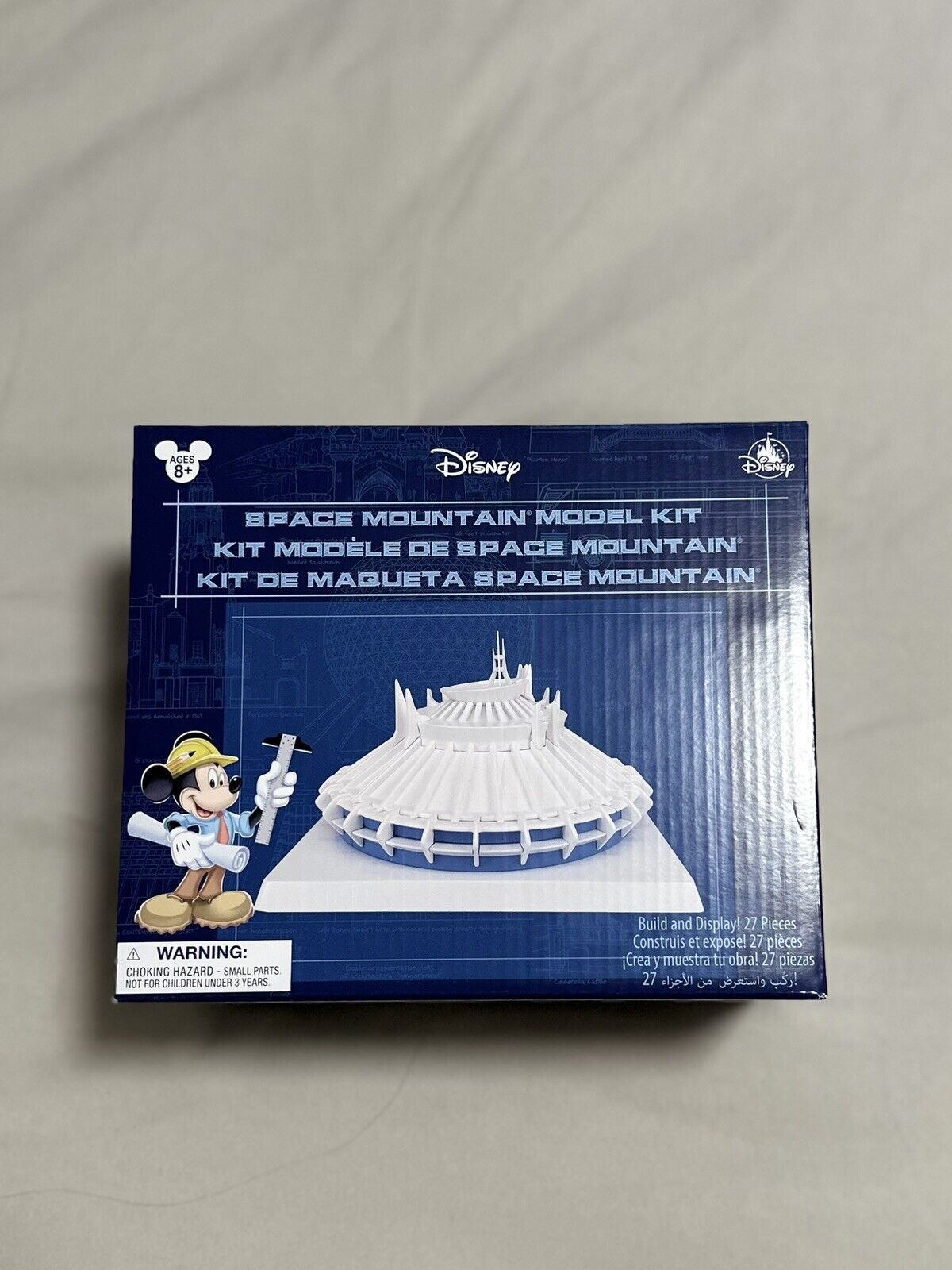 Disney Disneyland Piece Build & Display Space Mountain Model Building Kit-NIB