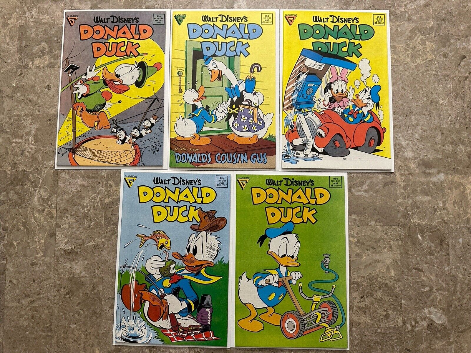 Donald Duck #261-265 8.0-9.2 (Gladstone 1988)