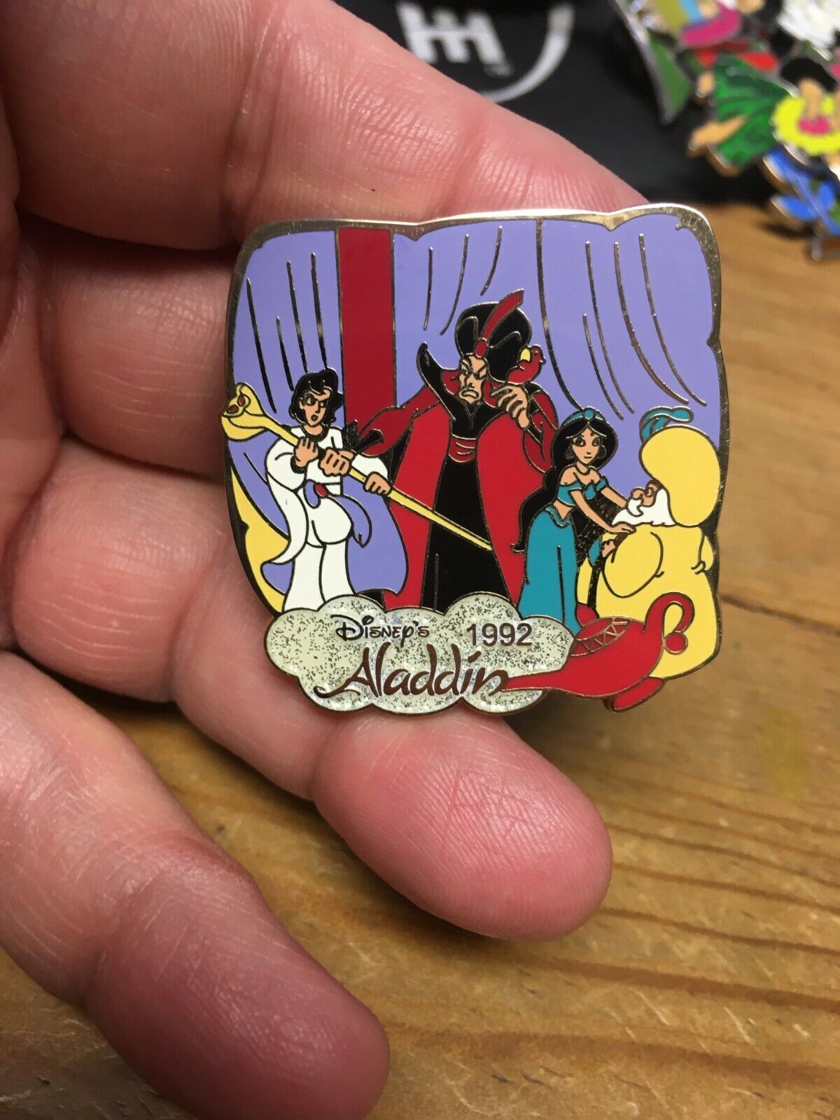 Disney Pin + History of Art - Aladdin (1992) Ali, Jasmine and Jafar LE 1/1300