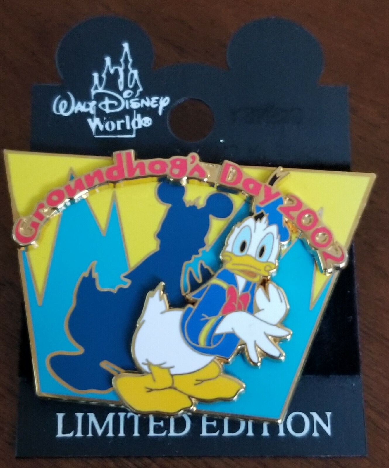 Walt Disney World Groundhog\'s Day 2002 Donald Duck Limited Edition of 3000 Pin