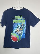 Vintage Childrens Small Disney World Disneyland Space Mountain Small Blue Shirt picture