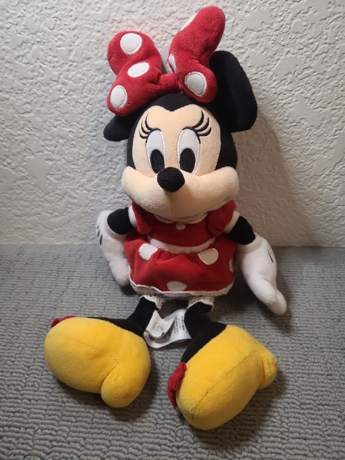 Disney Store Minnie Mouse Red Dress Mini Bean Bag Plush