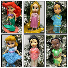 Disney Princess Toddler Ornament 6 Set Featuring Ariel,  Cinderella, Mulan, picture
