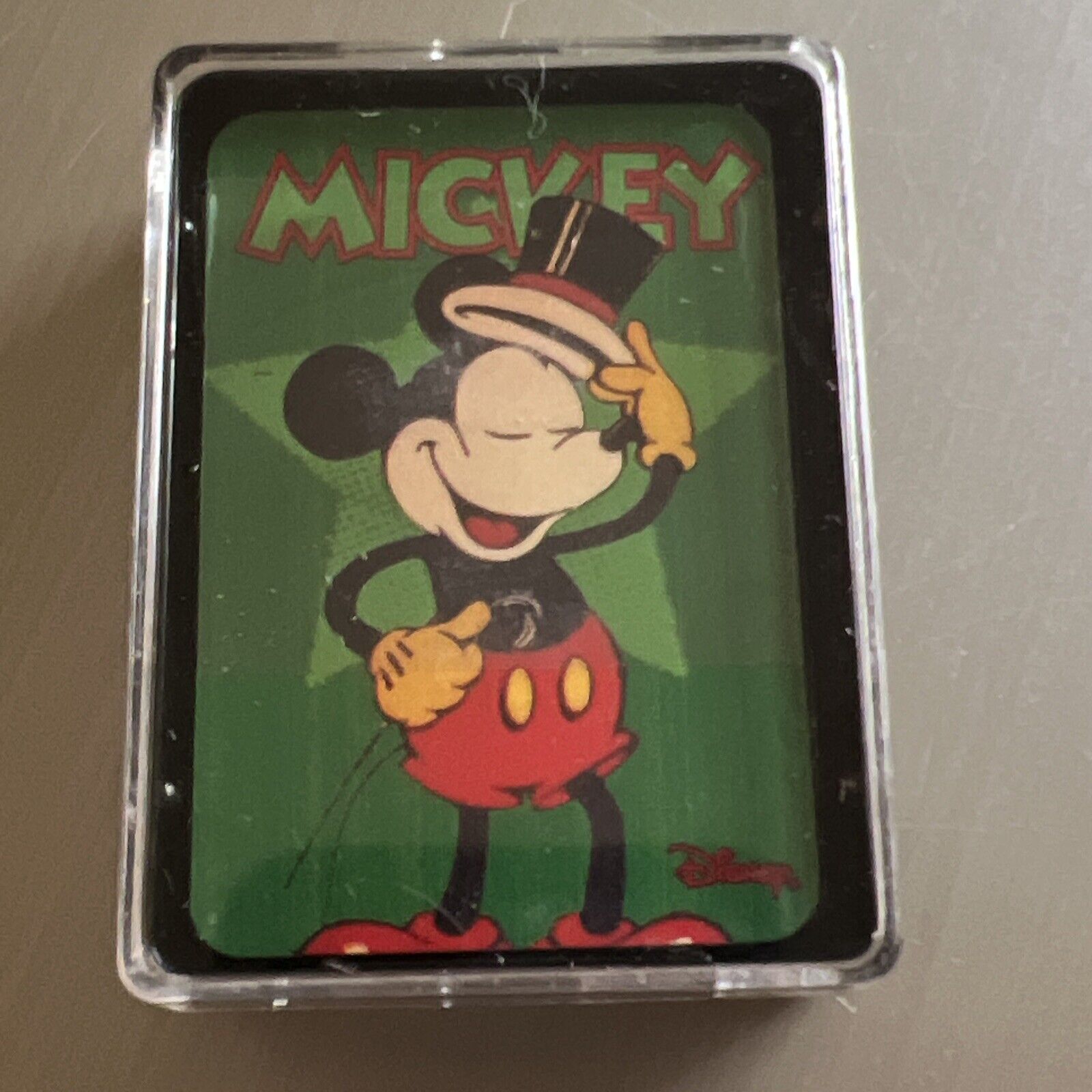 Disney Mickey Mouse Mini Playing Cards 54 Standard Cards In Plastic Case 