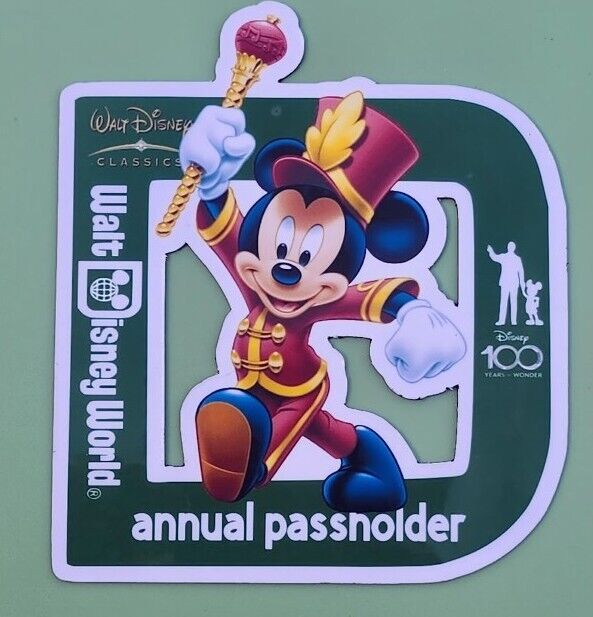 Disney World  Annual Passholder Magnet Mickey Mouse Marching Band 2024