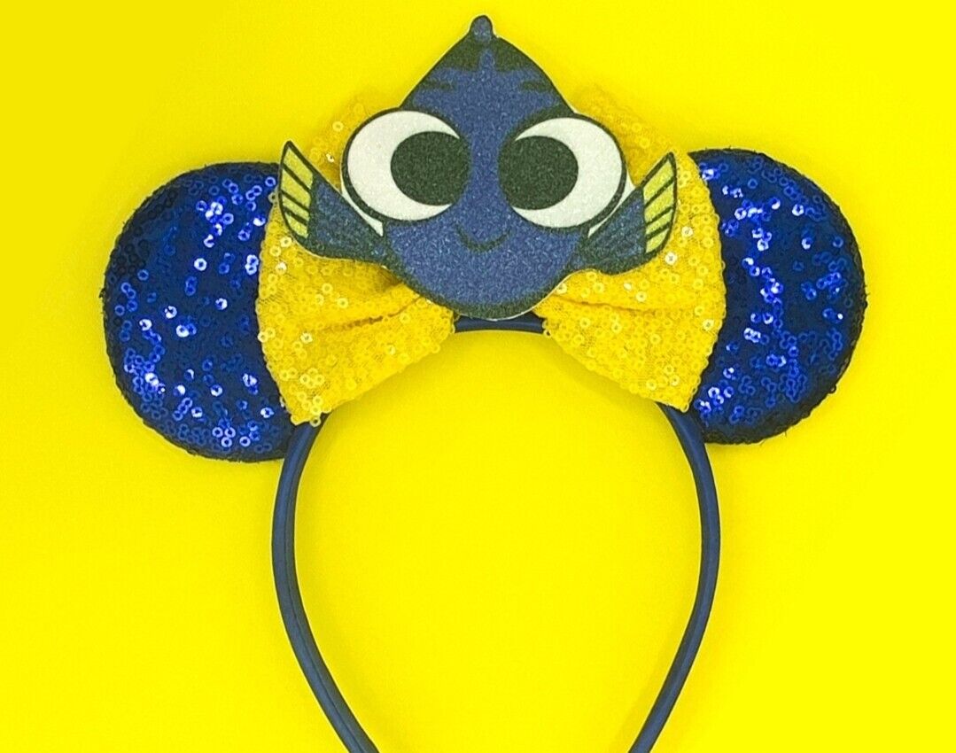 Finding Nemo Dory BluMinnie Mickey Mouse Ears headband Disney Halloween HANDMADE