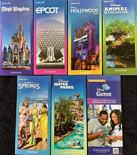 NEW 2023 Walt Disney World Theme Park Guide Brochures 6 Maps + Genie picture