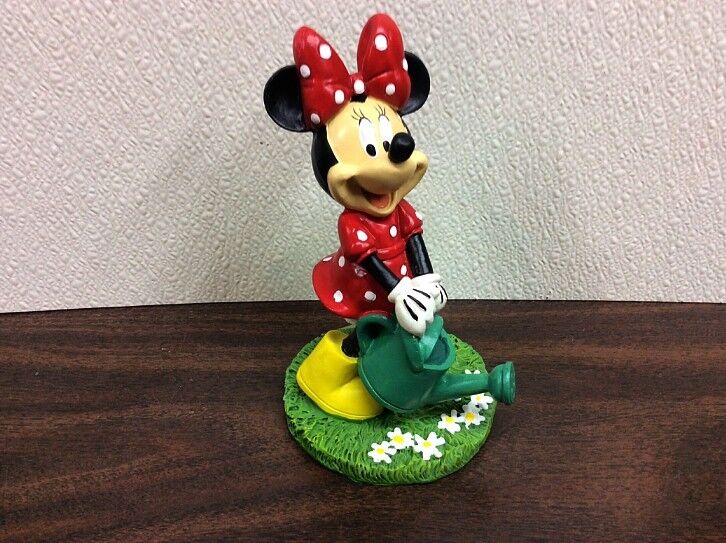 Mini Mouse Disney\'s ~ watering Flowers - STATUE FIGURINE