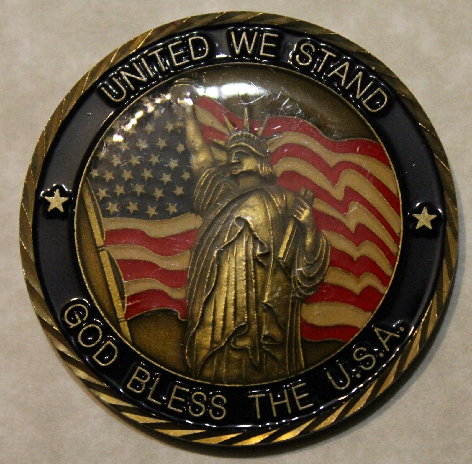 United We Stand September 11, 2001 / 911 Military Challenge Coin