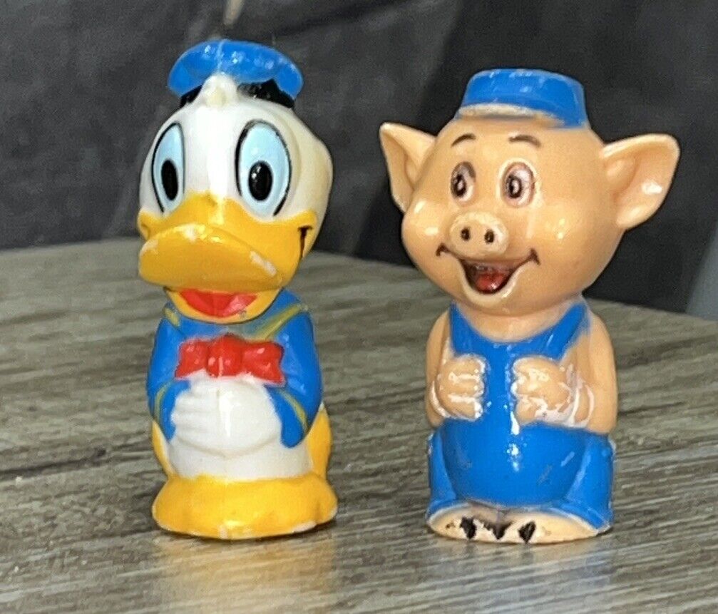 Donald Duck & Little Pig Disneyland Play Set Replacement Figures Walt Disney 2”