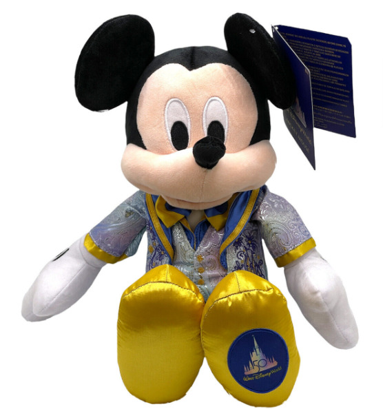2021 Disney World 50th Anniversary Mickey Mouse Plush New In Hand