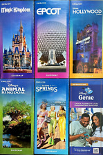 NEW 2023 Walt Disney World Theme Park Guide Maps 5 Maps + Genie Lightning Lane picture