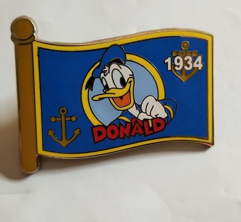 Donald Duck Character Flags Pin Disney WDW - Mystery Box Set Limited Edition
