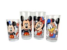 Disney Mickey Mouse Minnie Mouse Donald Duck Drink Glass Tumblers Cup Set picture