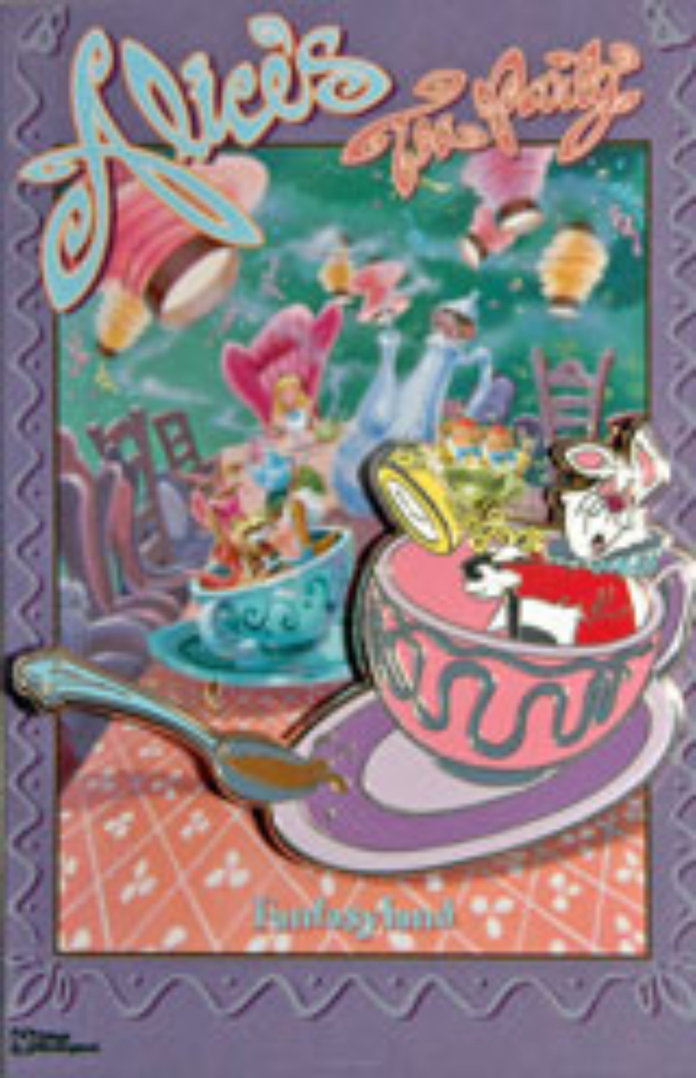  Disney Pin 74517 WDI Alice in Wonderland Fantasyland Poster Tokyo Disneyland *