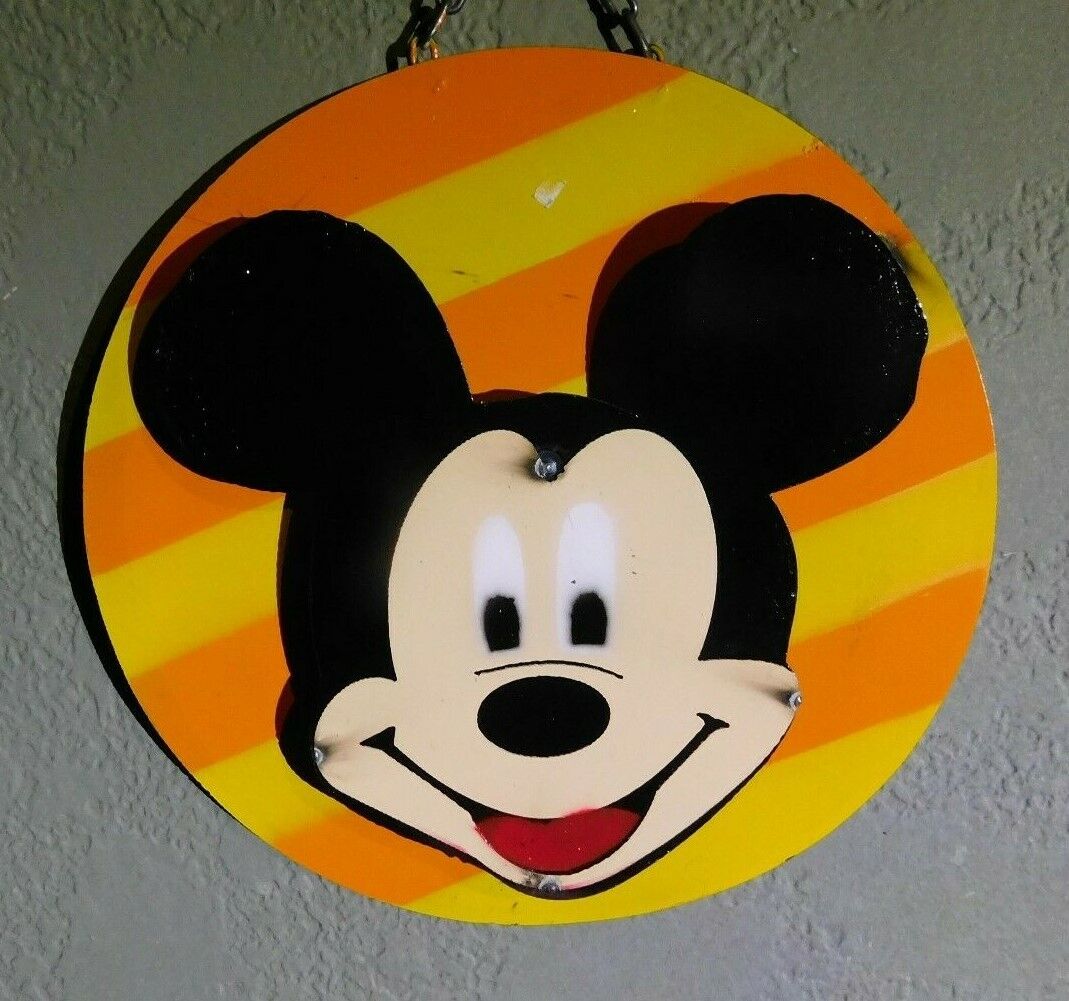 Metal Mickey Mouse Kids Sign Game Room Man Cave Walt Disney Home Decor Garden