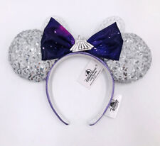 Disney Parks Sequins 2023 Silver Purple Space Mountain Ears Minnie Mouse picture