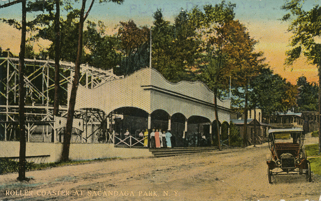 Sacandaga Park NY * Roller Coaster  ca. 1908 * Adirondacks 