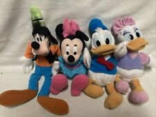 Disney mini Mouse Mattel Star Bean Bag Arcotoys Mini Plush Dolls Lot 4 Goofy. picture