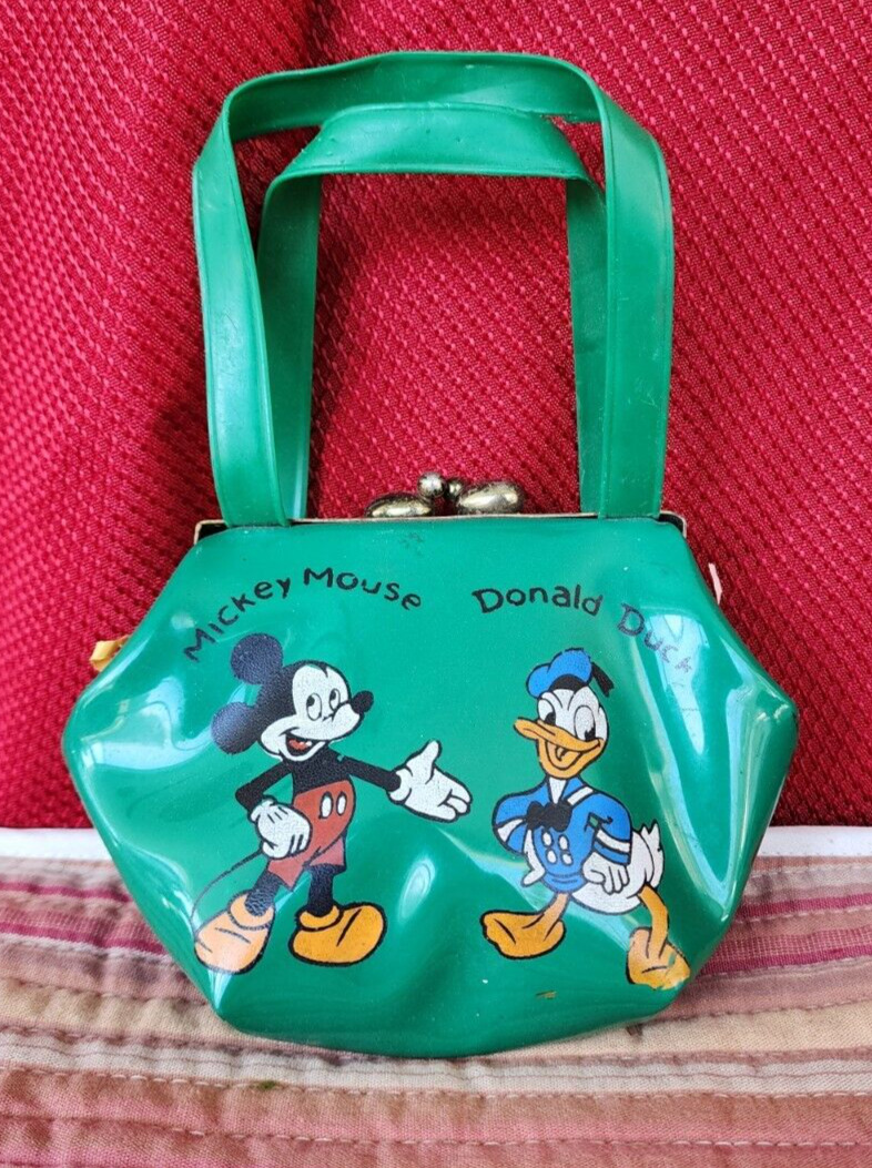Vintage Mickey Mouse and Donald Duck Purse 1970's