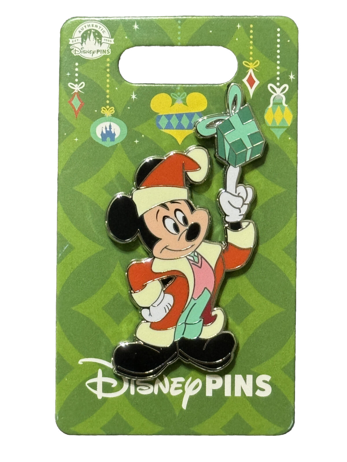 2023 Disney Parks Mickey Mouse Santa Holiday Christmas Pin