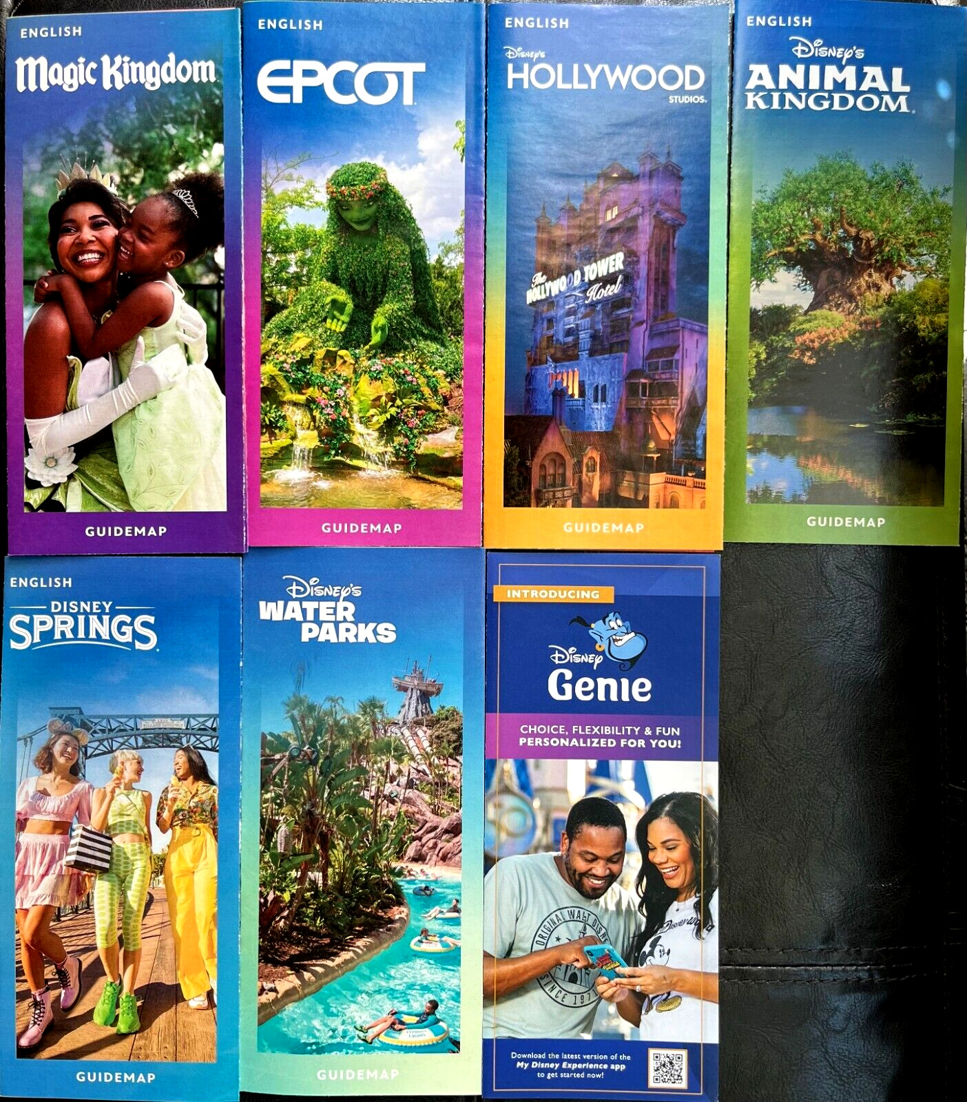 NEW 2024 Walt Disney World Theme Park Guide Brochures 6 Maps + Genie
