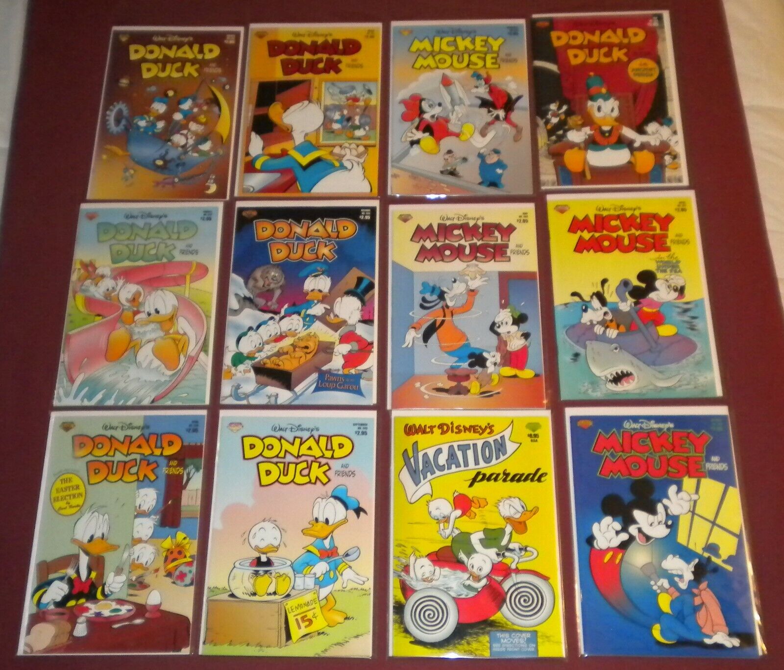 Walt Disney Comic Book Lot 12 NEW Mint Mickey Mouse Donald Duck Vacation Parade 