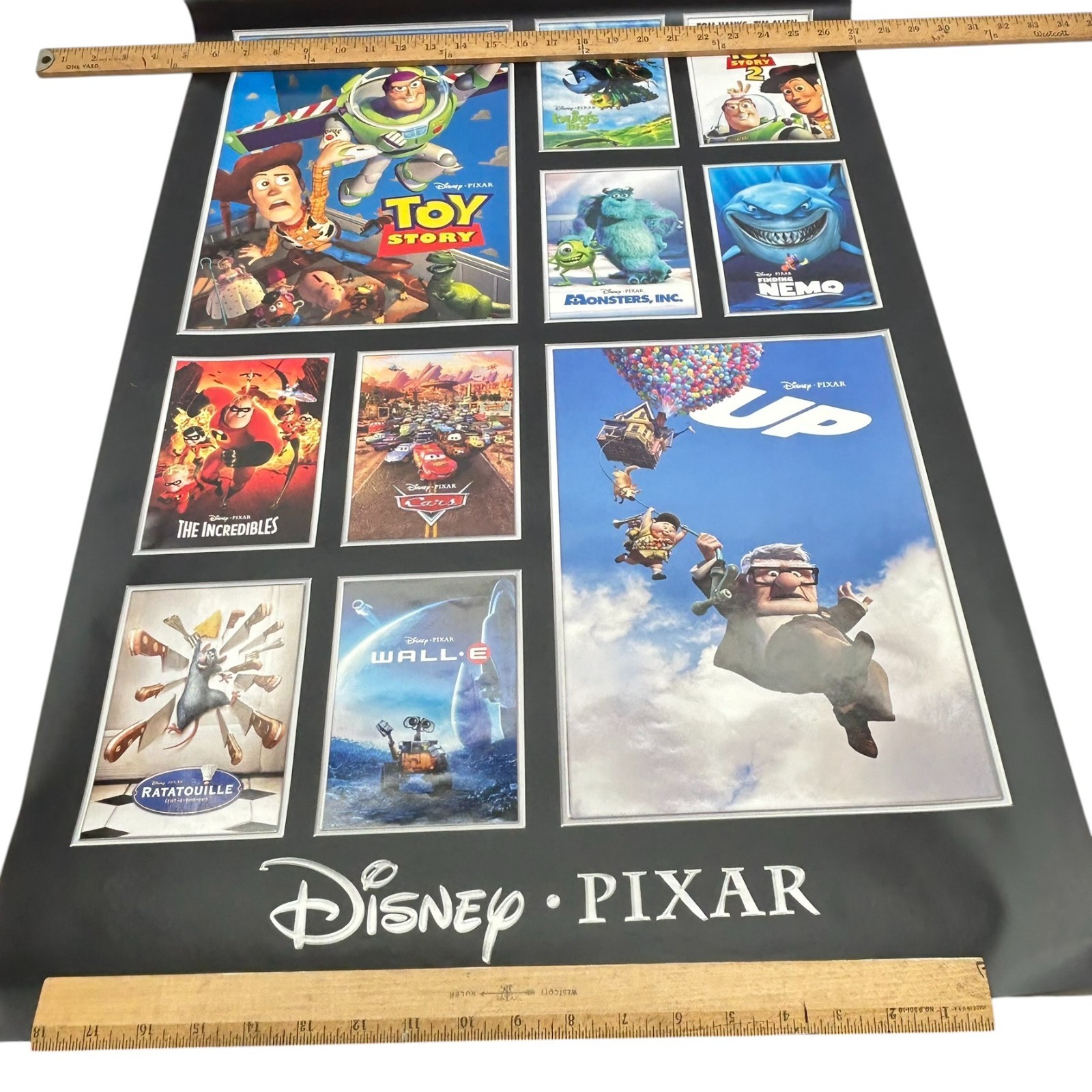 Walt Disney Pixar Movies Poster The Incredibles, Wall-E, Cars, Toy ...