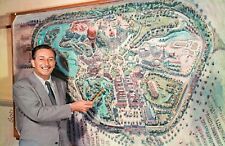 Walt Disney Disneyland 1954 Map Seen On Tv Print Poster picture