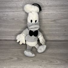 Disney Parks - Donald Duck 10” Plush - Black & White - Grayscale Stuffed Animal picture