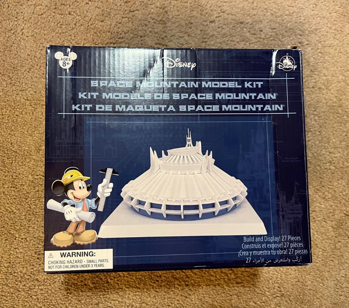 Disney Parks 2022 Space Mountain Model Kit Build and Display 27 Pieces New