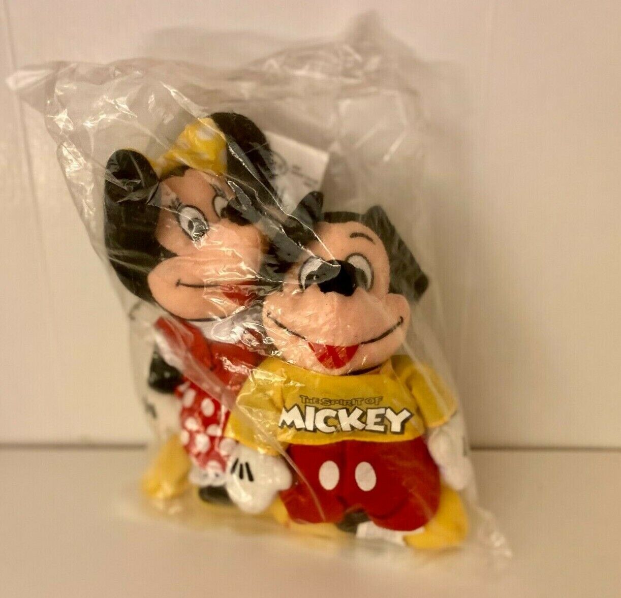 Disney Store Spirit of Mickey & Minnie Mouse Mini Bean Bag Plush Set