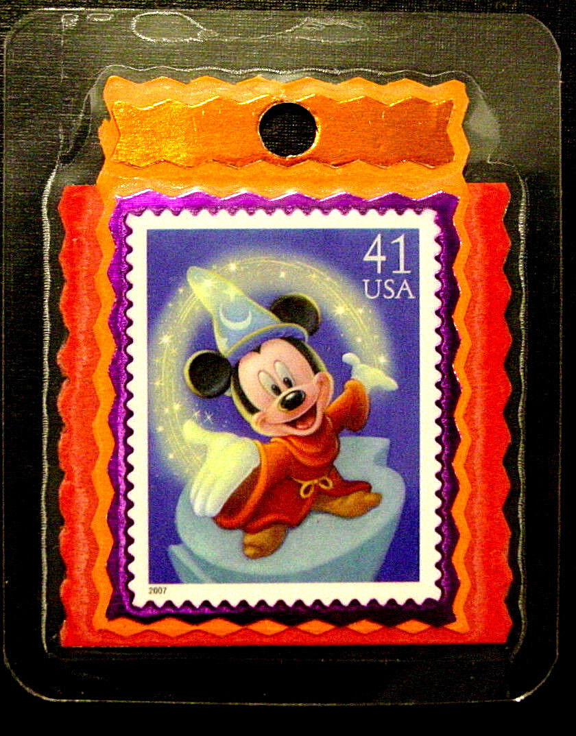 US, 2007 Disney Stamp Key Tag, Sorcerers Apprentice, Lamination, Scott 4192, New