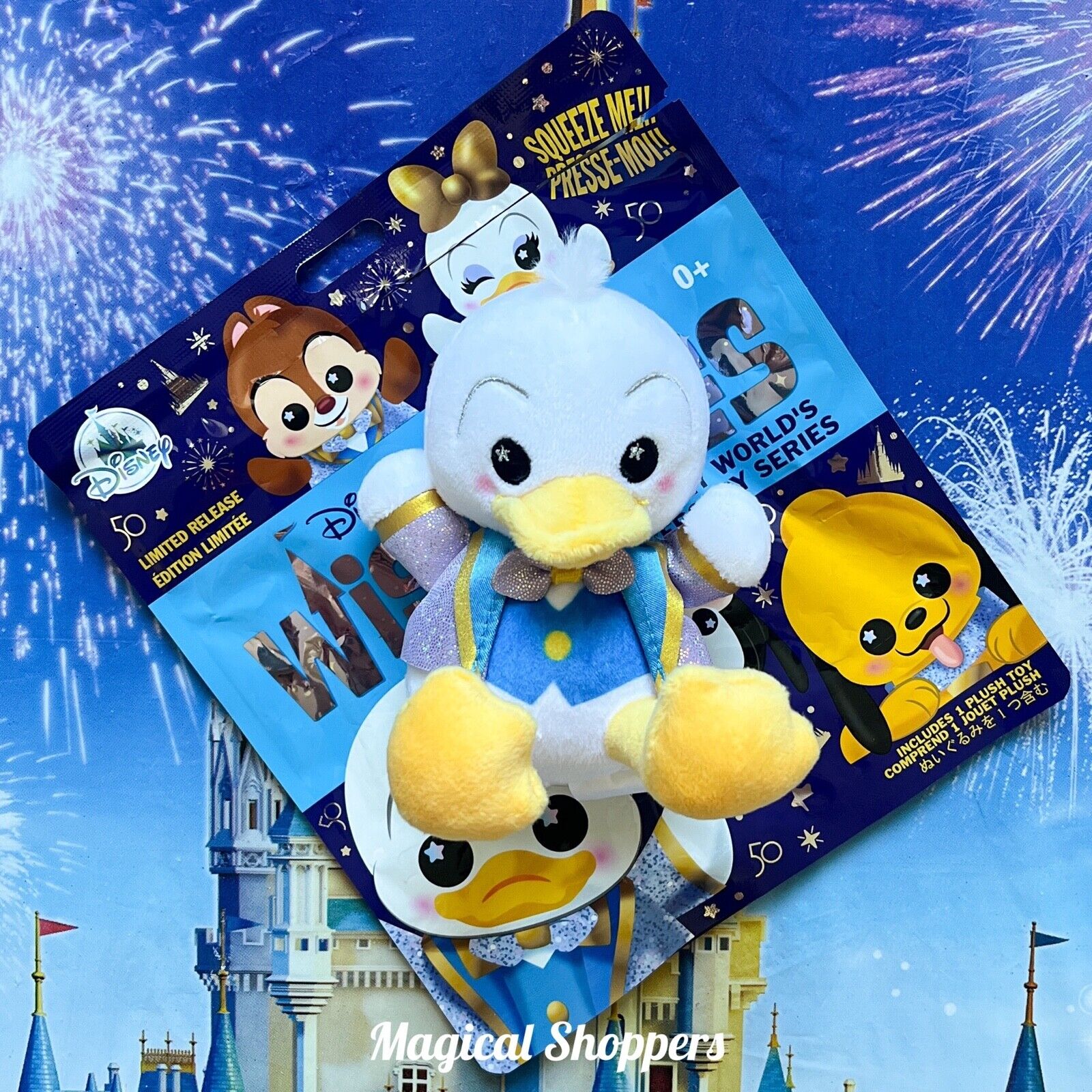 2021 Walt Disney World 50th Anniversary Wishables Donald Duck Plush