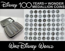 WDW Walt Disney World 100th Anniversary Commemorative Medallion Coins 100 Case picture