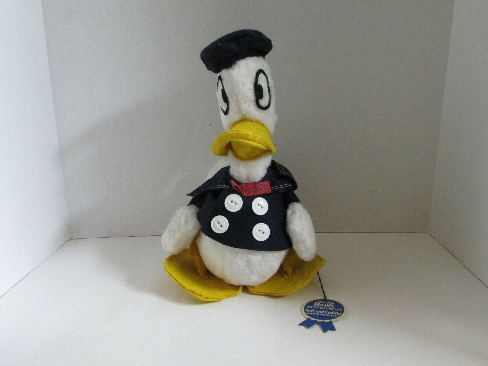 RARE 1960\'s VTG Vintage Master Industries Disney Donald Duck Plush w/tag