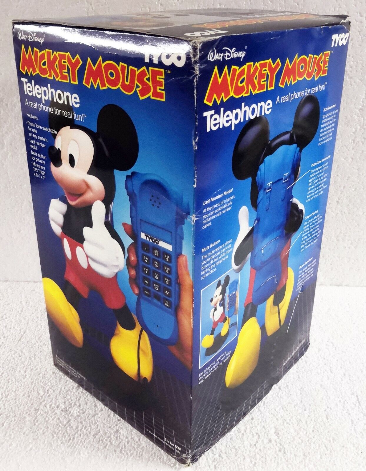 Walt Disney Tyco Backpack Mickey Mouse Telephone 