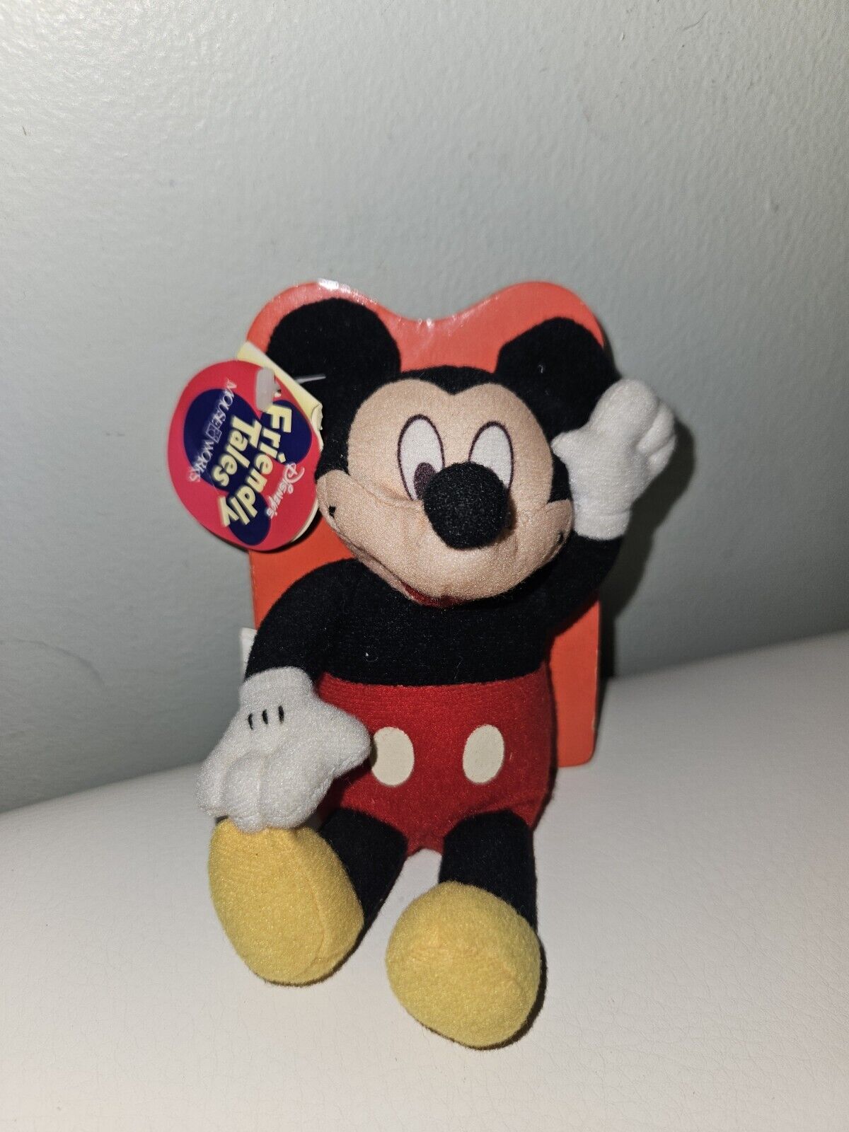 Mickey mouse plush, 1998 Disney friendly tales, mini book